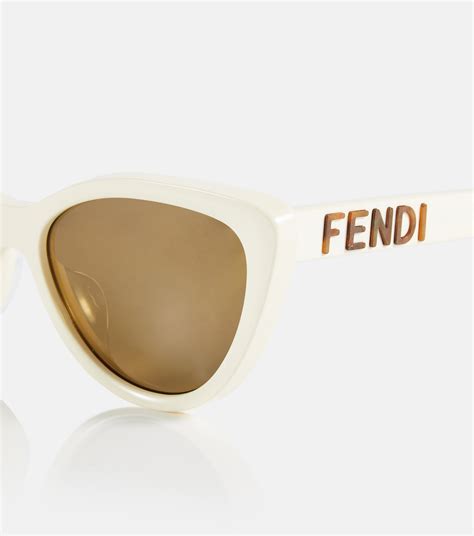 fendi f is fendi cateye thick rim sunglasses|Fendi cat eye sunglasses white.